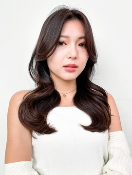 ロンドアンメゾン 原宿(Lond un Maison.) 髪質改善/オリーブベージュ+顔周りレイヤーカットセミディ[原宿]