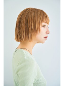 リトル 下長(little) 顔まわりレイヤー×ぷつっとボブ