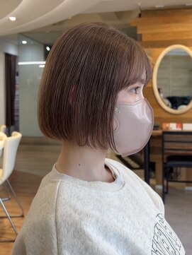 サロンドジョー(salon de joe) ショートボブレイヤーカットミディアムウルフくびれ透明感カラー