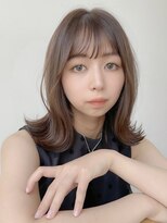 バイオレット 栄店(Violet) ぱっつん前髪/鎖骨ボブ/シースルーバング/ブラウングレ-NS-43