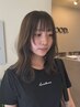 伸ばしている方オススメ☆顔まわりカット+ケアカラー+艶髪トリートメント　　