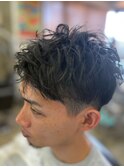 ツーブロスパイキーショート