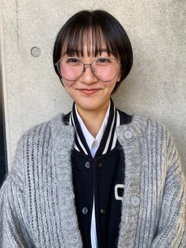 フェンヘアーアイス 中目黒(Fen.hair ici) 大人かわいい小顔ショートパーマ抜け感ラベンダーグレージュ
