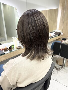 クシュ 本川越店(kusyu...) イメチェンホワイトブロンド外ハネボブ美髪ワイドバング韓国黒髪