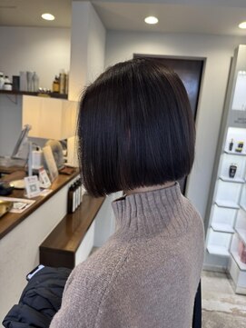 エファッセ 鴻巣2号店(efface) ぱつっも前下がりボブ