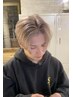 【理想のハイトーンへ】メンズカット+ダブルカラー ￥15345