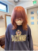 乾かすだけでキマる髪/馴染むハイトーンペールオレンジカラー