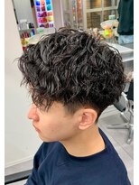 ジーニー 新百合ヶ丘(Genie) ダークアッシュニュアンスパーマ韓国マッシュベリーショート