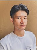 ツーブロックビジネスサイドパートスタイル/刈り上げ/七三分け