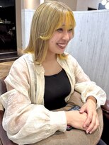 カモン(CAMON) デザインカラー#イエローー×#ベージュ【ブリーチあり】