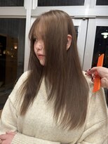 ウェウェ(wewe)&nbsp;ブリーチなしダブルカラーでつくる透明感オリーブベージュ