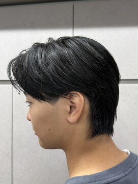 ニコ トウキョウ ロジック(nico TOKYO Logic) メンズセンターパートニュアンスパーマアップバング