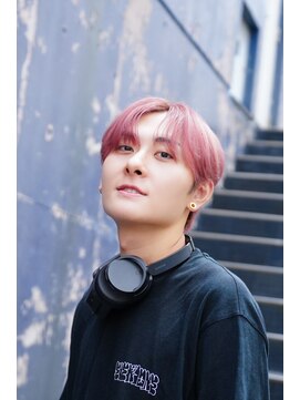 プリアバイポプルス 渋谷(pria by popls) メンズ韓国ヘア/センターパート/シースルーマッシュ/毛流れヘア