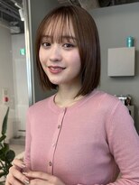 トリッカ シブヤ(TRICCA SHIBUYA) 切りっぱなしボブ 結べるボブ ミディアムボブ結べるボブ渋谷
