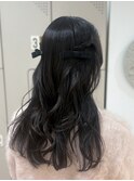 【恵比寿LIBRE/ARISA】ゆる巻きが可愛いねじりハーフツイン