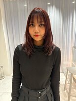 ガリカ 博多(Gallica) <ゲスト>深みのあるカシスブラウンと柔らかミディアムレイヤー