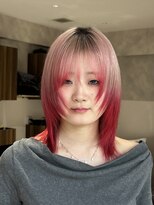 フェイス 石川町 (FACE)&nbsp;ピンク×レッドのルーツカラーで叶える最旬デザインカラー！