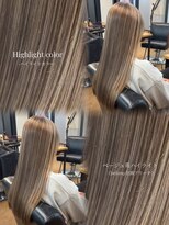 ヘアカロン 熊本下通店(Hair CALON)&nbsp;ハイライト/ベージュ/デザインカラー/ヌーディベージュ