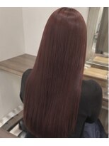 アッシュ 桜新町店(Ash)&nbsp;深みのあるボルドーブラウン×艶ロング