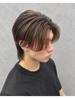 レジットブライト カナザワ(LEGIT BRIGHT KANAZAWA)&nbsp;毛流れセンターパート/ニュアンス/MEN‘S/金沢