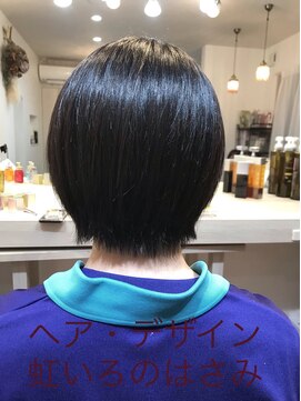 ヘア デザイン 虹いろのはさみ スッキリ ショートカット