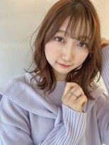 エマエコル(Emma ecole)&nbsp;Emma ecole ブリーチなしベージュ×シースルーバング by.mai