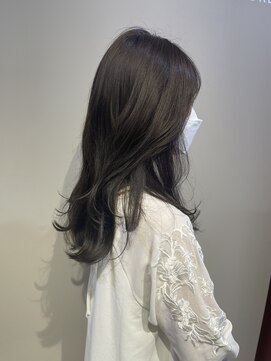 ローレンジウ(LOREN JU) 透明感髪質改善ベージュダブルカラーミルクティーグレージュ