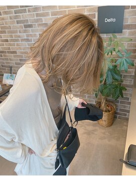 デルタ(Delta) レイヤーボブ×ハイライト