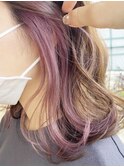 【salon LH 金剛本店】インナーカラー,イヤリングカラー,ピンク