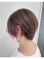 アジールヘア 所沢プロペ通り店(agir hair)&nbsp;イヤリングラベンダー10代20代30代ショート