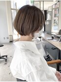 大人美人20代30代40代ショートヘア_ベージュ【横浜】渋谷良太