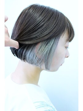 ニット 銀座(knit) 《knit銀座》インナーカラー20代30代40代ショートボブ前下がり