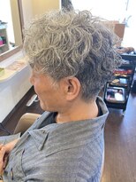 ミュウ(Private hair salon Miu)&nbsp;ツーブロック刈り上げアシメショート【パーマスタイル】