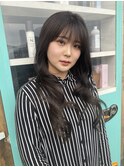 暗髪内巻き