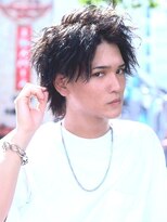 トローノ 栄(TRONO)&nbsp;【TRONO　岩田】ツーブロックアップバングウルフツイストパーマ