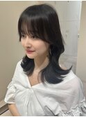 韓国/前髪/レイヤーカット/赤羽/カール/セミディ/顔周りカット