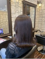 シャル 町田(shalu) ミディアムヘア×ラベンダーグレージュ
