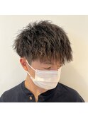 マッシュ×ツイストパーマ