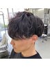 メンズカット＋ポイントパーマ￥6900～