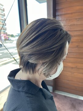 リドル ヘアー 駒生店(Riddle HAIR) ショート×ハイライト