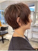 ショートボブ、オンマユ、軽めショート