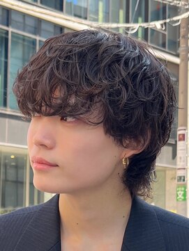 フィフスパーク(fifth PARK) 渋谷シャドウパーマメンズ波巻きパーマ韓国メンズマッシュウルフ