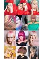 ヌエン 渋谷(NU/EN)&nbsp;クリエイティブではピクセルカラーというヘアアートが得意です！