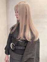 ペレ アネックス 大阪梅田茶屋町店(PELE ANNEX)&nbsp;くびれヘア/アプリコットオレンジ/夏のヘアアレンジ/梅田