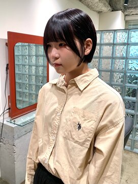 ノル 栄矢場町(nol) ショートボブ×ディープパープル