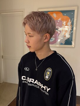 サラ 天神大名店(SARA) 【天神/大名】ペールピンクカラー/メンズスタイル