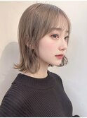 ボブディオリーブベージュ髪質改善縮毛矯正フェイスレイヤー