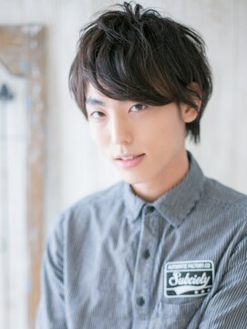 グルーミングサロン バーバー キャッスル 北浦和西口(Grooming salon Barber Castle) アッシュブラック社会人スーツナチュラル就活ショートa北浦和