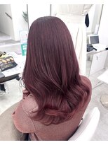 アーチバイケンジ(arch by kenje) カシスピンクローズピンクダブルカラーレイヤーカット