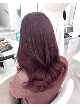 アーチバイケンジ(arch by kenje) カシスピンクローズピンクダブルカラーレイヤーカット